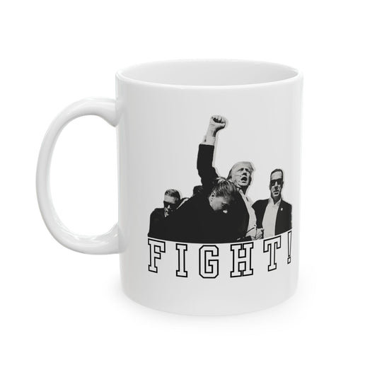 Trump Fight! Mug - White